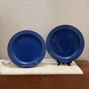 Emile Henry Set of 2 Le Potier Dinner Plates